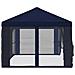 Copertura Gazebo con Pareti Laterali 6 x 3 m Blu Poliestere 190 - Foto miniatura 6