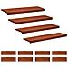 Tappeti per scale 12 pz 90 x 25 x 2 cm Marrone - Foto miniatura 1