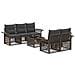 Set Divano da Giardino 6 pz Grigio polyrattan - Foto miniatura 1
