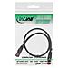 cavo patch per rete dati lan cat. 6, 2x rj45, doppia schermatura sftp (pimf) , halogenfree, colore nero, 0,5m - Foto miniatura 2