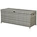 Cesta Da Giardino In Polirattan Grigio 158x63 Cm Modena - Foto miniatura 13