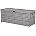 Cesta Da Giardino In Polirattan Grigio 158x63 Cm Modena - Foto miniatura 7