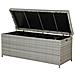 Cesta Da Giardino In Polirattan Grigio 158x63 Cm Modena - Foto miniatura 14