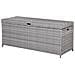 Cesta Da Giardino In Polirattan Grigio 158x63 Cm Modena - Foto miniatura 8
