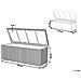 Cesta Da Giardino In Polirattan Grigio 158x63 Cm Modena - Foto miniatura 23