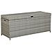 Cesta Da Giardino In Polirattan Grigio 158x63 Cm Modena - Foto miniatura 26