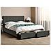 Letto La Rochelle Con Box Grigio Scuro 160x200cm - Foto miniatura 15