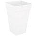 Vaso Da Fiori Quadrato Alto Capri - 30 X 30 X H 49,5 Cm - 30 L - Bianco - Foto miniatura 1