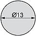 4026416 Tappo Coprivite Adesivo, Noce, Ø13mm (200 Pcs)  - Foto miniatura 3