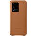 Custodia Leather Cover Ef-vg988laegeu Per Galaxy S20 Ultra Sm-g988 Marrone - Foto miniatura 1