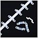 100pcs Lot Led Striscia Connettore Silicon Fermi Di Clip Per La Striscia Della Luce 10mm Smd5050 Luce Flessibile Strisce Holder Fissaggio - Foto miniatura 2