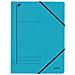Leitz Eckspanner, Din A4, Colorspankarton 450 G-qm, Blau Mit Gummizug-verschluss, Fassungsvermgen: 250 Blatt (3980-00-35)  - Foto miniatura 1