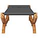 Lettino Prendisole 100x188,5x44 cm in Legno Curvato Antracite - Foto miniatura 3