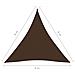 Parasole a Vela in Tessuto Oxford Triangolare 6x6x6m Marrone - Foto miniatura 6