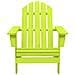 Sedia Giardino Adirondack in Legno Massello di Abete Verde - Foto miniatura 3