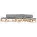 Set Divani in Pallet con Cuscini 6 pz in Pino Impregnato - Foto miniatura 1