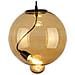 Lampada A Sospensione Moderna Glass Bubble Cognac - Foto miniatura 1