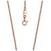 Belcher Catena Collana Oro Rosa Placcato 925 Sterling Argento Spessore 2 -1 Mm (0 -08') Lunghezza 60 Cm (23 -62')  - Foto miniatura 1