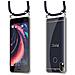 Catena Di Telefoni Cellulari Compatibile Con Htc Desire 10 Lifestyle / Desire 825 In Blu Notte - Coperchio Protettivo In Silicone Con Anelli D'argento, Cinturino In Corda E Custodia Staccabile - Foto miniatura 7