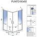 Cabina Doccia Punto Black 80x80 - Foto miniatura 3