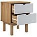 Comodino OTTA Marrone e Grigio 45x39x57 cm in Legno di Pino - Foto miniatura 6