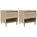 Comodini 2 Pz Rovere Sonoma 50x46x50 Cm In Legno Multistrato - Foto miniatura 2