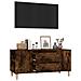 Mobile Porta Tv Rovere Fumo 102x44,5x50 Cm In Legno Multistrato - Foto miniatura 7