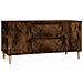 Mobile Porta Tv Rovere Fumo 102x44,5x50 Cm In Legno Multistrato - Foto miniatura 1