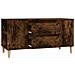 Mobile Porta Tv Rovere Fumo 102x44,5x50 Cm In Legno Multistrato - Foto miniatura 8