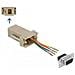 Adattatore Jack D-sub A 9 Pin Per Kit Di Montaggio Jack Rj11/rj14 6p / 4c - Foto miniatura 2