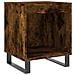 Comodino Rovere Fumo 40x35x50 Cm In Legno Multistrato - Foto miniatura 2
