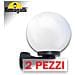 2x pezzi di NARDO /G250 NERO OPALE E27 - Foto miniatura 1