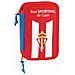 Plumier Doppio Real Sporting De Gijón Bianco Rosso (28 Pcs) - Foto miniatura 1
