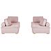 Set Da Salotto Modulare 4 Posti Tibro Tessuto Rosa - Foto miniatura 4