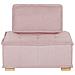 Set Da Salotto Modulare 4 Posti Tibro Tessuto Rosa - Foto miniatura 7