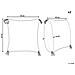 Set Di 2 Cuscini Jacaranda Cotone 45 X 45 Cm Blu Trama Geometrica - Foto miniatura 4
