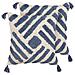 Set Di 2 Cuscini Jacaranda Cotone 45 X 45 Cm Blu Trama Geometrica - Foto miniatura 6