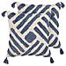 Set Di 2 Cuscini Jacaranda Cotone 45 X 45 Cm Blu Trama Geometrica - Foto miniatura 9