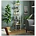 Scaffale stile loft con ripiani in legno, 6 ripiani, 40x32x192 cm, Colore Bianco e Quarcia Artisan - Foto miniatura 5