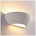 Applique Da Parete Coppa In Gesso Verniciabile Attacco R7s Luce Doppia Emissione - Foto miniatura 2