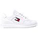 Retro Basket Sneakers Pelle Scarpe Uomo Bianco Eu 42, Em0em01395 Ybr - Foto miniatura 2