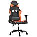 Sedia da Gaming Nero e Arancione in Similpelle - Foto miniatura 1