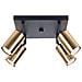Lampada Da Soffitto Winx 4 Nero /oro Sl. 1386 - Moderno Lampade Da Soffitto Oro Nero 19x25x25 Cm - Foto miniatura 1