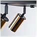 Lampada Da Soffitto Winx 4 Nero /oro Sl. 1386 - Moderno Lampade Da Soffitto Oro Nero 19x25x25 Cm - Foto miniatura 7