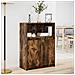 Credenza con LED Rovere Fumo 72x34x100 cm in Legno Multistrato - Foto miniatura 2