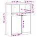 Credenza con LED Rovere Fumo 72x34x100 cm in Legno Multistrato - Foto miniatura 6