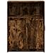 Credenza con LED Rovere Fumo 72x34x100 cm in Legno Multistrato - Foto miniatura 9