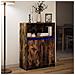 Credenza con LED Rovere Fumo 72x34x100 cm in Legno Multistrato - Foto miniatura 10