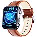 Smartwatch: Misura La Frequenza Cardiaca, La Pressione Sanguigna, L'ossigeno Nel Sangue E I Passi Black And Brown Leather Strap - Foto miniatura 10