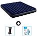 Set Materassino Gonfiabile - 203x183x25 Cm - Blu - Include Accessori Coordinati Cb13 - Foto miniatura 1